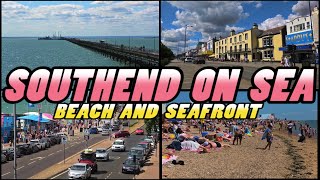 SOUTHENDonSEA  Beach and Seafront  Essex  England 4k [upl. by Olsson]