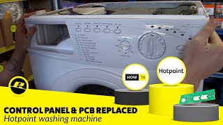 How to Replace Washing Machine Controls Hotpoint [upl. by Eelsel366]