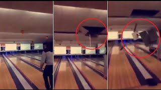 Guy Smashes Bowling Ball Through Ceiling [upl. by Alios]