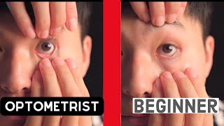 HOW TO put contacts in and out easy version  Optometrist Tutorial [upl. by Musa]