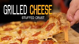 DIY Grilled Cheese Stuffed Crust Pizza [upl. by Aiza901]