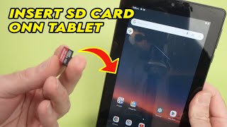 Onn Tablet How to Insert SD Card [upl. by Fidela]