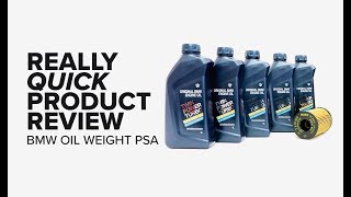 Really Quick Product Review  BMW 5W30 to 0W30 Oil Weight Change [upl. by Antonietta95]