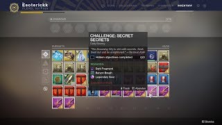 Bounty quotChallenge Secret Secretsquot  How To Complete Week 1 Destiny 2 Forsaken [upl. by Lirpa]