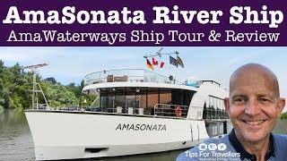 AmaWaterways AmaSonata European River Cruise Ship Tour And Review [upl. by Sutit582]