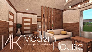 BLOXBURG 14K MODERN HOUSE  NOGAMEPASS [upl. by Darwin59]