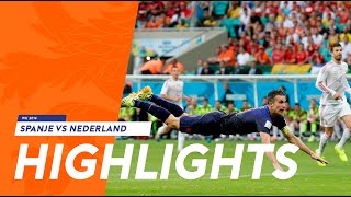 Highlights Spanje  Nederland 15 13062014 WK 2014 [upl. by Samale]