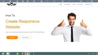 How To Create Website Using HTML CSS Bootstrap  Responsive Website Tutorial [upl. by Cirda]