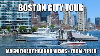 Seaport Waterfront  Harbor  Virtual Walking Tour [upl. by Ellehcsar]