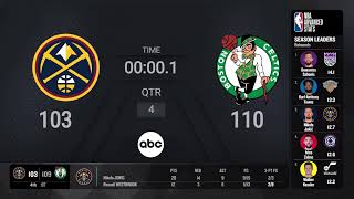 Denver Nuggets  Boston Celtics  NBA on ABC Live Scoreboard [upl. by Ru]