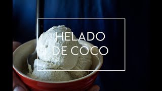 RECETA DE HELADO DE COCO CASERO FACIL Y RAPIDO  Las María Cocinillas [upl. by Zadoc]