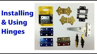 Installing and Using Hinges Woodworking Beginners 19 [upl. by Llerrit]