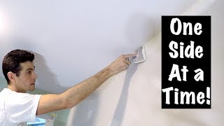 HOW TO COAT INSIDE CORNERS BY HAND drywall [upl. by Kenimod]