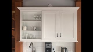 Installing Crown Moulding the Easy Way on Cabinets [upl. by Nytsirt379]