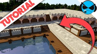 How To Build A Medieval DocksHarbour Minecraft Tutorial  Minecraft Docks Village Part 1 [upl. by Tammara65]