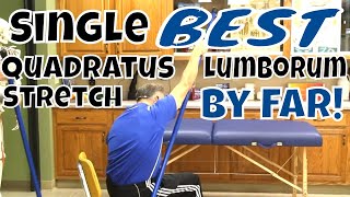 Single BEST Quadratus Lumborum Stretch By Far [upl. by Ecnatsnoc]