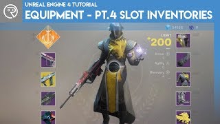 Unreal Engine 4 Tutorial  Equipment  Part 4 Slot Inventories [upl. by Erodeht]