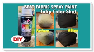 How to Use Tulip Instant Fabric Spray Paint  Product Review [upl. by Ashil831]