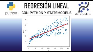 Regresión lineal usando un dataset  Python y statsmodels [upl. by Sib]