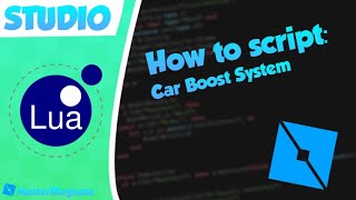 HOW TO MAKE CAR BOOST SYSTEM  ROBLOX STUDIO [upl. by Hirschfeld529]