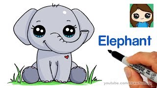 How to Draw an Elephant Easy [upl. by Trevar]