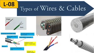 Lecture8  Types of wires amp Cables  Electrical Installations [upl. by Sucramel]