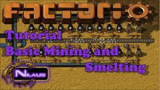 Factorio Tutorial  3 Basic Mining and Smelting [upl. by Bourke]