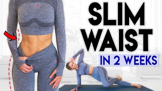 SLIM WAIST in 2 Weeks  5 minute Home Workout [upl. by Mavra924]