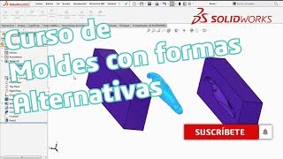 Tutorial SOLIDWORKS  Aprende a realizar Moldes con métodos alternos [upl. by Ernie]