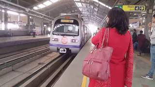 Delhi Metro Train  Complete Ride [upl. by Ahsieket65]