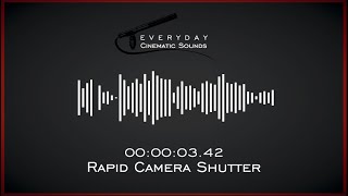 Rapid Camera Shutter  HQ Sound Effect [upl. by Frohne753]