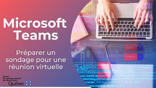 Microsoft Teams  Préparer un sondage pour une réunion virtuelle [upl. by Aiynot276]