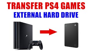 Transfer PS4 Games amp Game Saved Data to External Storage  Hard Drive Flash Drive PS Plus Online [upl. by Raseac153]