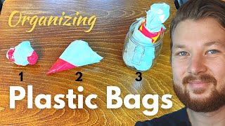 3 Ways to Fold and Store Plastic Bags [upl. by Randa]