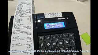 REINVIO CHIUSURA TELEMATICA REGISTRATORE DI CASSA CUSTOM JSMART BIG PLUS [upl. by Rangel]