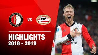 Highlights  Feyenoord  PSV  Eredivisie 20182019 [upl. by Atinit]