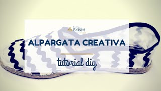 Tutorial DIY  Cómo hacer una alpargata creativa [upl. by Suiradel]