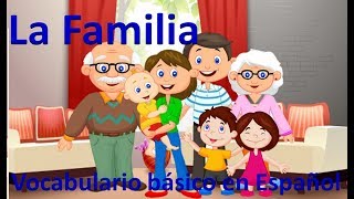 LA FAMILIA  VOCABULARIO EN ESPAÑOL LA FAMILIA  VOCABULARIO [upl. by Nosreg840]