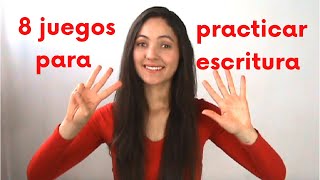 8 JUEGOS MUY DIVERTIDOS PARA PRACTICAR LA ESCRITURA [upl. by Melissa]