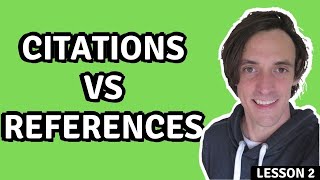 Citations vs References Whats the Difference [upl. by Hodosh]