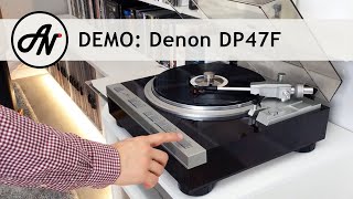 Denon DP47F Turntable  Denon DL110 Cartrige  Harbeth M401 [upl. by Akinot]