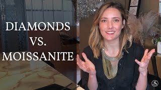 Diamonds vs Moissanite Whats the Difference [upl. by Brandtr]