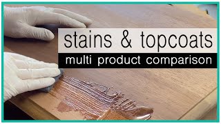 My TOP 6 STAINS amp TOPCOATS for furniture refinishing  flipping [upl. by Elreath]