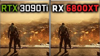 RTX 3090 Ti vs RX 6800 XT Benchmark – 65 Tests [upl. by Enirbas]