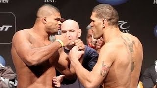 Alistair Overeem vs Bigfoot Silva UFC 156 FaceOff [upl. by Hanafee]