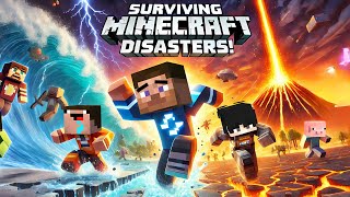 Can We Survive DEADLY DISASTERS in Minecraft 😱 [upl. by Tinya850]