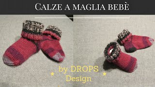 Come realizzare delle calze ai ferri per bebè  knit baby socks [upl. by Ludovika160]