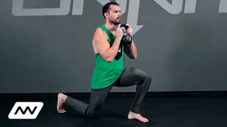 Kettlebell Goblet Reverse Lunge Exercise  Onnit Tutorial [upl. by Townie]