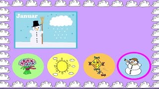 Jahreszeiten Ratespiel  Deutsch lernen  learn German  a game about seasons [upl. by Nnyre]