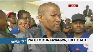 Protests in Qwaqwa Free State [upl. by Ellehc]